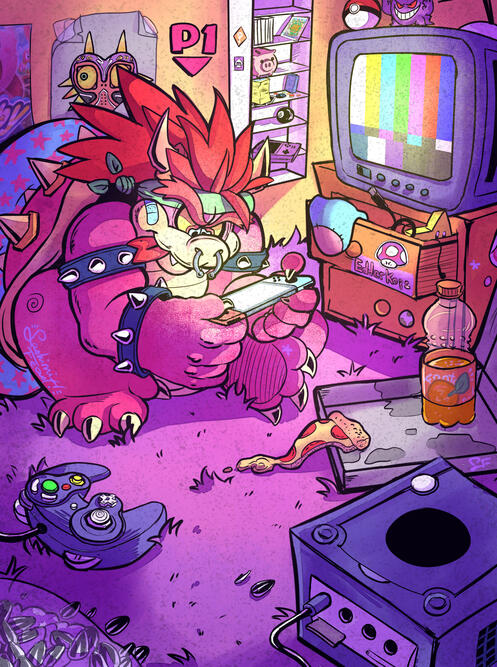 Full Body + complex bg